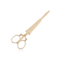 Elegante fermaglio per capelli in lega di zinco dorata a forma di forbice lucida - Oro