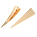 Minimalist gold geometric triangle hair pins set with sleek metallic finish for women - Duckbill Hair Clips / Gold