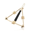 Creative golden bow arrow hair clip with hollow geometric design for women - Gold (With Protective Tube)