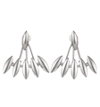 Polished silver marquise fan-shaped jacket earrings in minimalist metallic design - Leaf Stud Earrings / Silver Marquise