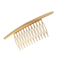 Pettine per capelli dorato lucido a forma di ramo di pino con 10 denti in lega - Oro