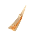 Minimalist light gold triangular alloy hair clip with non-slip texture for women - Spring Clips / Gold