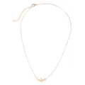 Collana dorata minimalista con ciondolo a forma di uccello e catena regolabile - Oro
