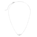 Collana con ciondolo a forma di uccello argento, catena minimal e chiusura a moschettone - Argento