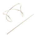 Épingle à cheveux incurvée et cage à chignon chat en métal avec finition dorée - Doré