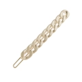 Detailaufnahme einer mattgoldenen Haarspange mit klobigem Kettendesign und stabilem Griff - Mattgold