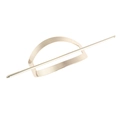 Bastoncino per capelli minimalista in metallo dorato con telaio a trapezio cavo - Oro