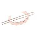 Spilla per capelli geometrica cava in finitura oro rosa per un'acconciatura elegante - Oro rosa
