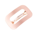 Minimalistische Haarspange aus Metall in Roségold mit gebürsteter Oberfläche - Roségold, Gebürstet