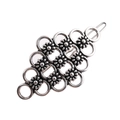Hohle Haarspange aus Metall mit Blumenmuster im Retro-Silber-Bohemian-Stil - Silber