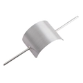 Forcina per capelli a U quadrata minimalista con finitura in metallo spazzolato e design moderno - Stile Quadrato / Argento