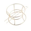 Elegant gold alloy bowl-shaped bun cage hair stick set for formal evening hairstyle - Gold