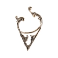 Unregelmäßige Gothic-Ohrmanschette in Antik-Bronze mit aufwendigem Ranken-Design - Gold