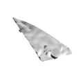 Minimalist silver triangle hair clip with textured hammered metal finish for women - Silver