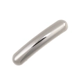 Slanke zilveren metalen haarclip met een gepolijste spiegelafwerking, minimalistisch - Zilver