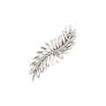 Eleganter silberner Feder Haarclip mit funkelnden Marquise Strasssteinen und Kristallen - Federstil (2) / Silberne Basis Klarer Strass