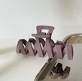 Pinza para el cabello geométrica morado mate para peinar grandes volúmenes - Púrpura (Geométrico Mate)