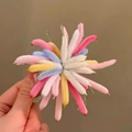 Pinza para el pelo de fuegos artificiales de colores hecha a mano con tallos de chenilla - Estilo de Fuegos Artificiales Brillantes Serie Rosa