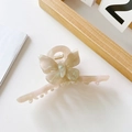 Elegant pink pearlescent butterfly acetate hair claw clip for women's stylish updos - Pink (A11-4-39)