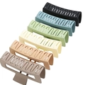 Lot de 6 grandes pinces à cheveux rectangulaires mates aux couleurs Morandi - Style 4 (4#) Couleurs Mixtes
