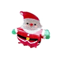 Sparkling Santa Claus hair claw clip in red and white with glitter finish hair accessory - Santa Claus
