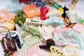 Assorted cellulose acetate hair claws with tortoiseshell patterns and diverse shapes - Random Acetate Hair Clip Style (5693488630177)