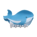 Cute sky blue whale shaped hair claw clip with cartoon marine animal design for women - Whale