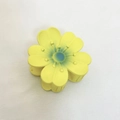Pince à cheveux tournesol jaune avec dégradé bleu-vert pour femme sur tissu blanc - Jaune Mat Tournesol