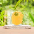 Pinza para el pelo pimiento amarillo en acetato con pedrería y tallo verde - Pinza Pimiento Amarillo