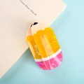 Pinza per capelli creativa a forma di matita, colori vivaci e texture in acetato marmo - Design a Matita (8.9cm)
