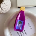 Detail of purple grape juice bottle hair claw clip made of acetic acid on ceramic plate - Purple Soda Bottle (8.5cm)