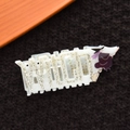 Detail of Halloween hair claw clip with crystal WITCH letters and witch graphic - Rhinestone WITCH And Witch Style / 11.5CM