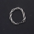 Industrielles silbernes Panzerarmband mit Karabinerverschluss für Herren und Damen - Kordelarmband (BST-0119)
