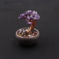 Albero della fortuna in ametista fatto a mano su base in ceramica per decoro scrivania - Albero di Ametista Naturale