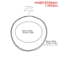 Silver double-layer hip hop waist chain with Figaro and Curb links for men - 115cm / Double Layer Figaro Chain Style (01268) / Silver (01268)