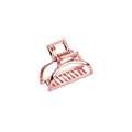 Elegant rose gold alloy hair claw clip with metallic finish for minimalist hair styling - Rose Gold Small