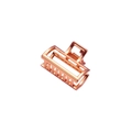 Elegante pinza per capelli in lega oro rosa con design geometrico rettangolare - Stile Rettangolare H45 (Oro Rosa)