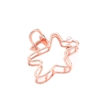 Pinza per capelli a stella cava oro rosa con perla per acconciature minimaliste - Oro rosa