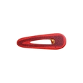 Barrette à cheveux rouge pailletée en acétate avec une forme goutte d'eau classique - Larme / Goutte Rouge Étoilé
