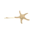 Golden starfish hair clip with textured alloy surface and minimalist summer beach style - Gold Starfish (H202)