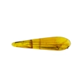 Fermaglio per capelli a goccia in resina ambrata con elegante trama marmorizzata - Marrone arancio