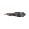 Fermaglio per capelli minimalista in acetato con motivo marmoreo a forma di goccia - grigio scuro