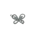 Fermaglio per capelli a farfalla canna di fucile con ali traforate e strass luccicanti - Design a Farfalla / Nero
