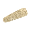 Golden duckbill hair clip featuring an embossed floral pattern and a metallic finish - Solid Water Drop Style
