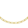 Collana minimalista a graffetta in oro 18 carati da donna con finitura in metallo lucido - 45cm / Oro