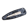 Fermaglio BB geometrico con texture in pelle PU con stampa leopardata blu e nera - Stile Texture Blu Nero (A Blu)