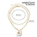 Detailed size specifications for the sun pendant and coconut shell beaded layered necklace - Sun Pendant