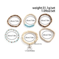 6-piece bohemian beaded bracelet set featuring coconut shell and wood beads for men - Mixed Colors (06070)