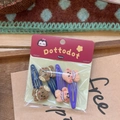 Set of 4 cute cartoon bear hair clips for girls in blue and purple variant colors - Hair Clip / Blue + Purple Puppy