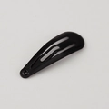 Glänzende schwarze 3cm Metall-Haarklammer für Kinder im minimalistischen BB-Clip-Stil - 3cm / Schwarz